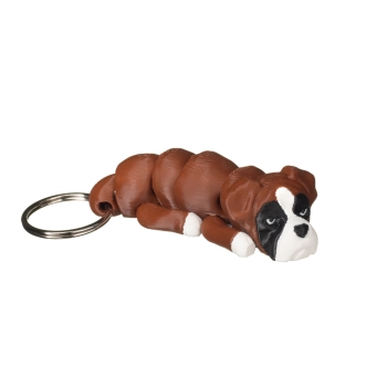 Bokser brązowy - brelok do kluczy